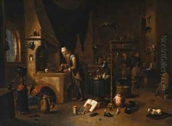 Verso Bezeichnet: Par Teniers. - view 1