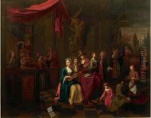 Fete Musicale Dans Un Palais by Gerard Thomas