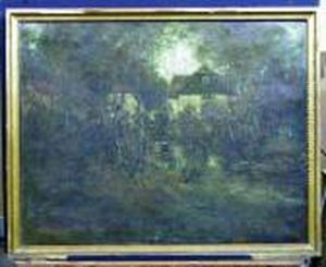 The Mill Pond by George Grosvenor Thomas