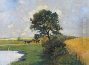 A Rural Summer Landscape by Paul Thomas