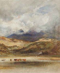 Traeth Mawr, Port Maddock, North Wales by Anthony Vandyke Copley Fielding