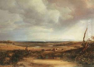 Distant view of the Cumberland Hills from Eskdale by Anthony Vandyke Copley Fielding