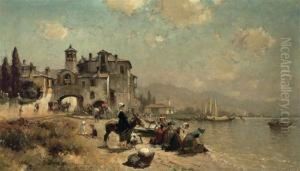 Laundry Day by Alfred Wordsworth Thompson