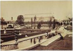 Captain Fowke's Great Conservatory In The Royal Horticultural Society's Gardens by Charles Thurston Thompson