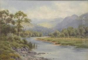 The River Lledr, North Wales by Edward Horace Thompson