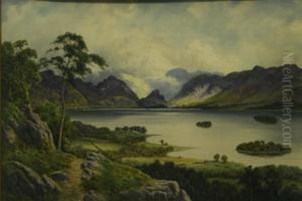 Derwentwater And The Mountains Of Borrowdale Fromcastle Head - view 1