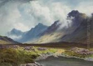 Sunshine And Shadow, Glen Sannox,arran by Edward Horace Thompson