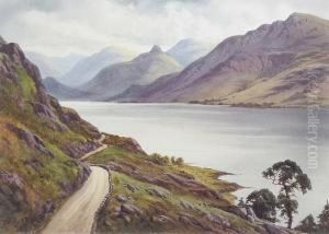 Wast Water With Yewbarrow Crag by Edward Horace Thompson