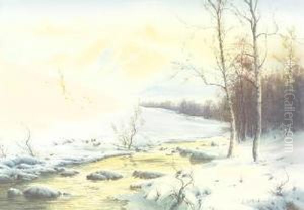 The River Greta, Near Keswick, Winter - view 1