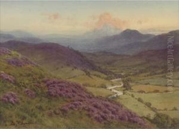 Evening, Heathertime In Mardale Near Haweswater, Westmorland (illustrated) - view 1