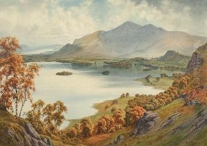 Derwentwater, Bass Lake And Skiddaw