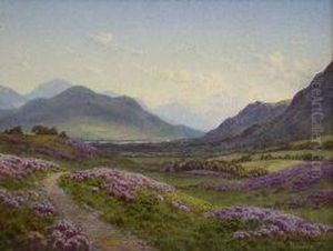 Heather In A Highland Glen by Edward Horace Thompson