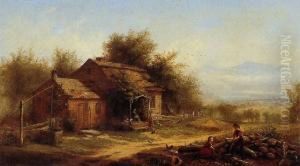 Signed Jerome Thompson And Dated 1863, L.l. by Jerome B. Thompson