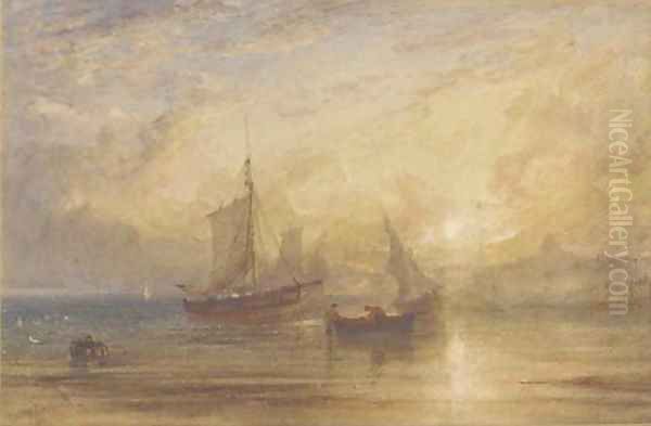 Off Ramsgate at sunset - view 1