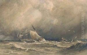 Sea piece by Anthony Vandyke Copley Fielding
