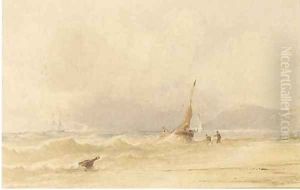 Sussex coast by Anthony Vandyke Copley Fielding