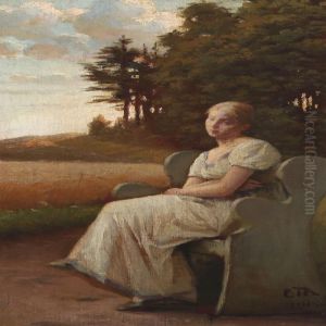 Thoughtful Girl On Abench