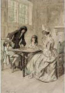 A Set Of Seven Book Illustrations