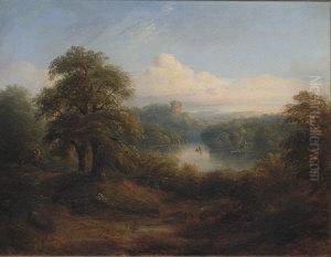 Scottish Landscape With Castle by John, Rev. Thomson Of Duddingston