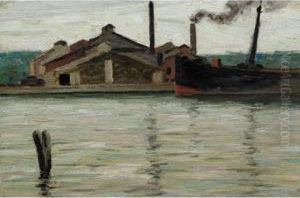 Sawmill, Algonquin Park by Tom Thomson