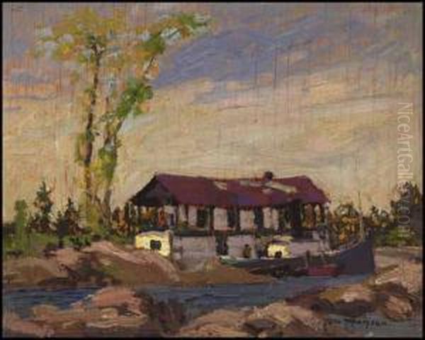 Log Picking, Houseboat, Dog Point - view 1