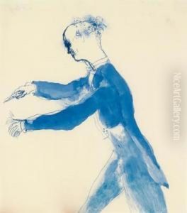Wilhelm Furtwangler Mentre Dirige by Wilhelm Thony
