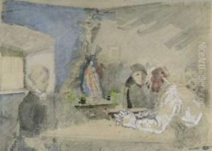 In Der Wohnstube. by Wilhelm Thony