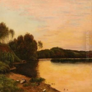Summer Evening At The Silkeborg Lakes, Denmark