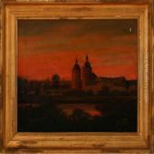 Sunset At Vallopalace, Denmark - view 1