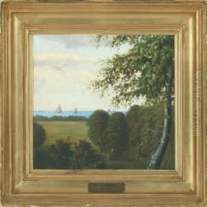 Costal Scenery And Scenery From A Forest by Anton Erik Ch. Thorenfeld