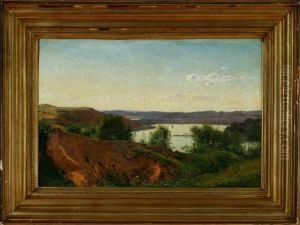 Landscape Form The Silkeborg Lake District. Signed And Dated A. Thorenfeld Juli 74 Laven