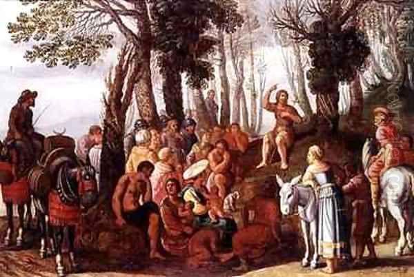 John the Baptist Preaching - view 1