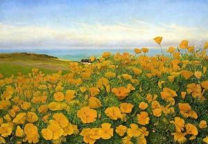A Field of Buttercups by the Coast