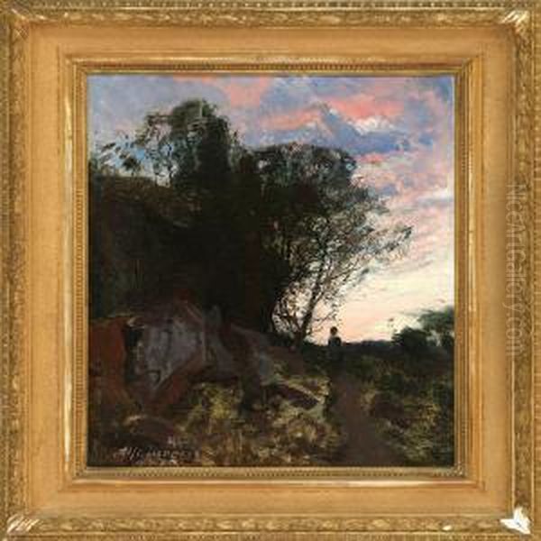 Evening Atmosphere At A Mountain Path - view 1