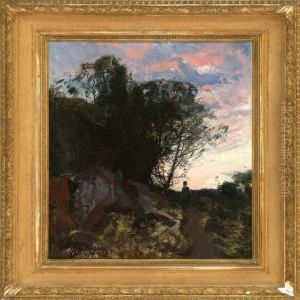 Evening Atmosphere At A Mountain Path
