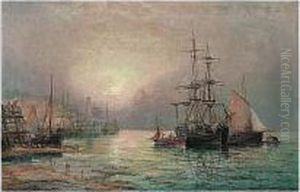Sunrise, Low Tide, Scarborough by Charles Thorneley