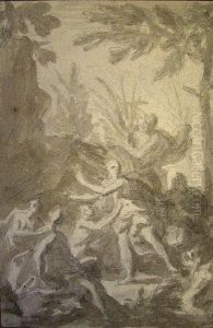Pan And Syrinx by Sir James Thornhill