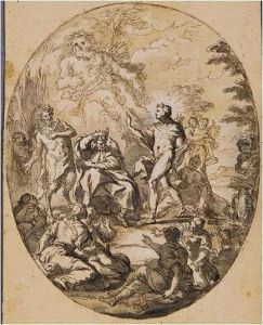 The Judgement Of Paris; The Judgement Of Midas by Sir James Thornhill