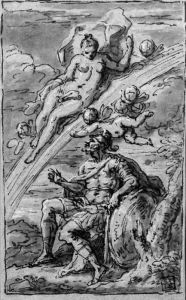 Diana On A Moon Beam With Mars by Sir James Thornhill