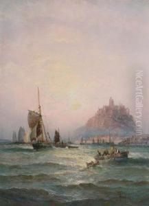 Mounts Bay And St Michael's Mount by Hubert Thornley