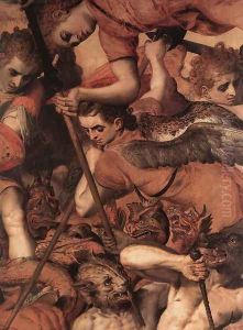 The Fall Of The Rebellious Angels (detail) by Frans, the elder Floris