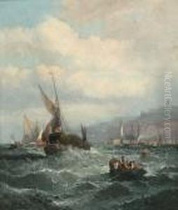 Shipping Off A Harbour Entrance