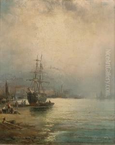'low Tide - Scarborough'; 'rye - Sussex' by Hubert Thornley