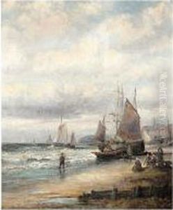 Beach Scene At Sunset; Beach Scene Beach Scene At Sunset; Beach Scene