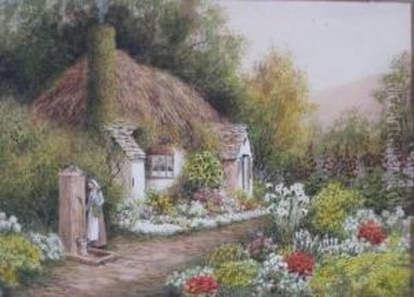Thatched Cottage In Countryside - view 1