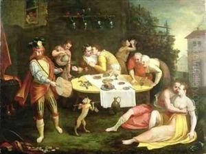A Banquet of Love by Frans, the elder Floris