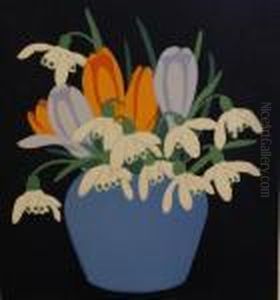 Crocus And Snowdrops by John Hall Thorpe