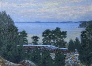 Kustlandskap by Olof Thunman