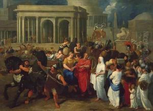 Lucius Albinus Giving his Carriage to Vestals by Bertholet Flemal