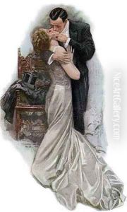 The Kiss by Harrison Fisher